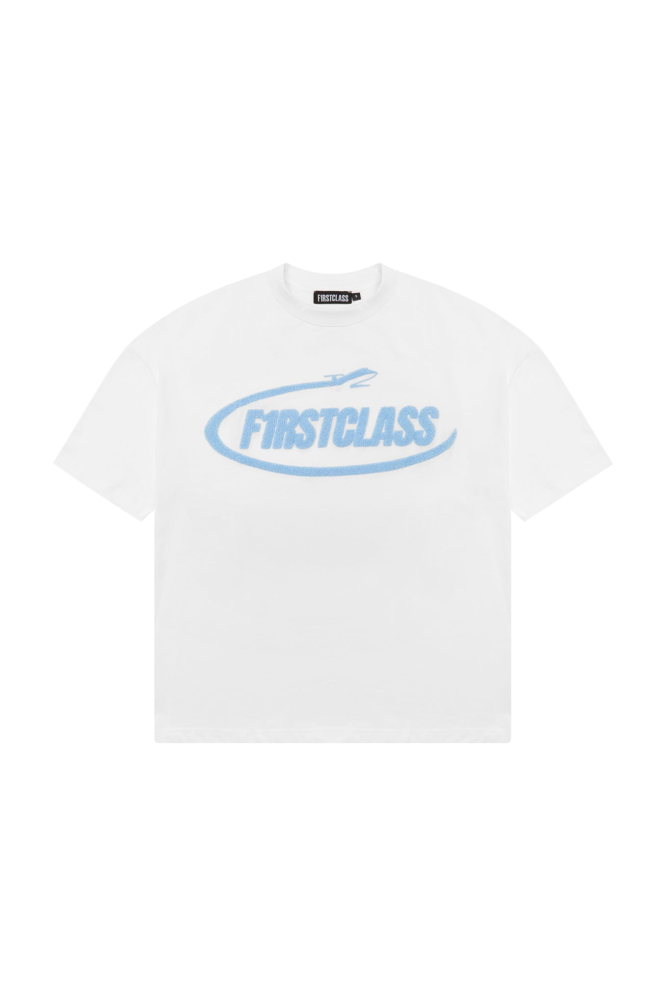 JET LOGO TEE ICE WHITE/COOL BLUE