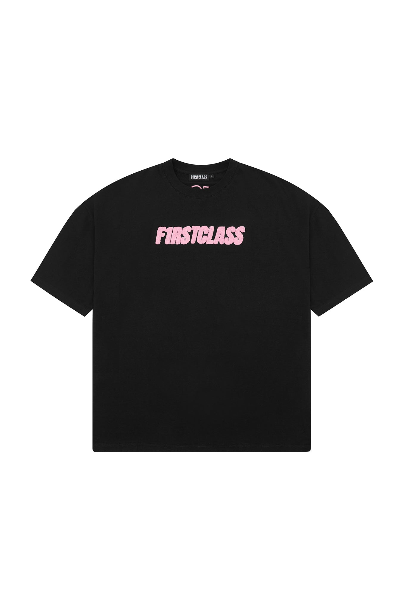 SIGNATURE LOGO TEE BLACK/HOT PINK