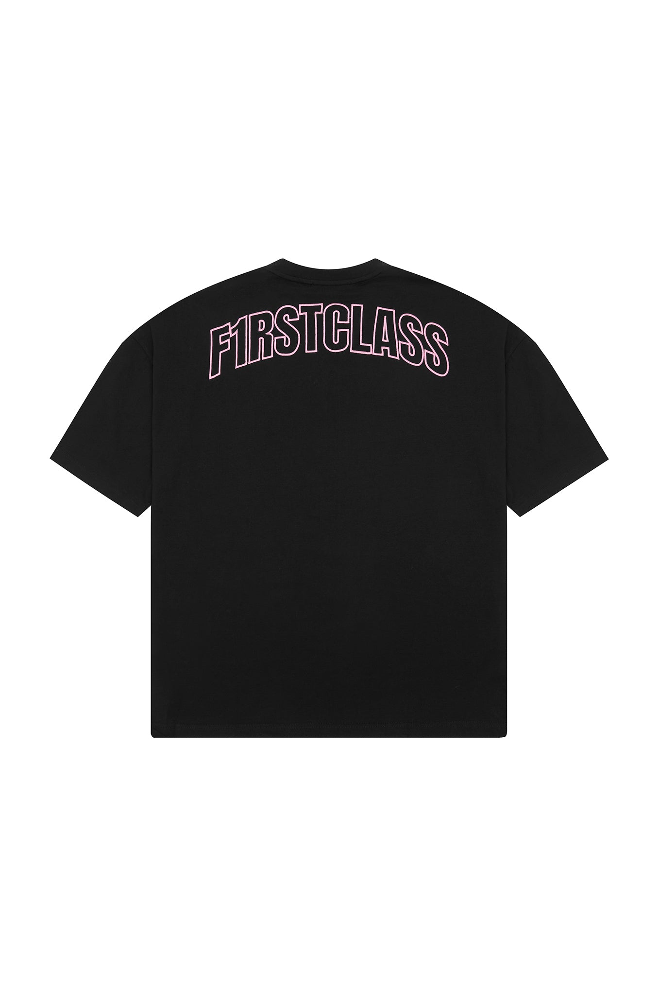 SIGNATURE LOGO TEE BLACK/HOT PINK