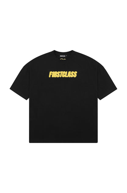 SIGNATURE LOGO TEE BLACK/VOLT YELLOW