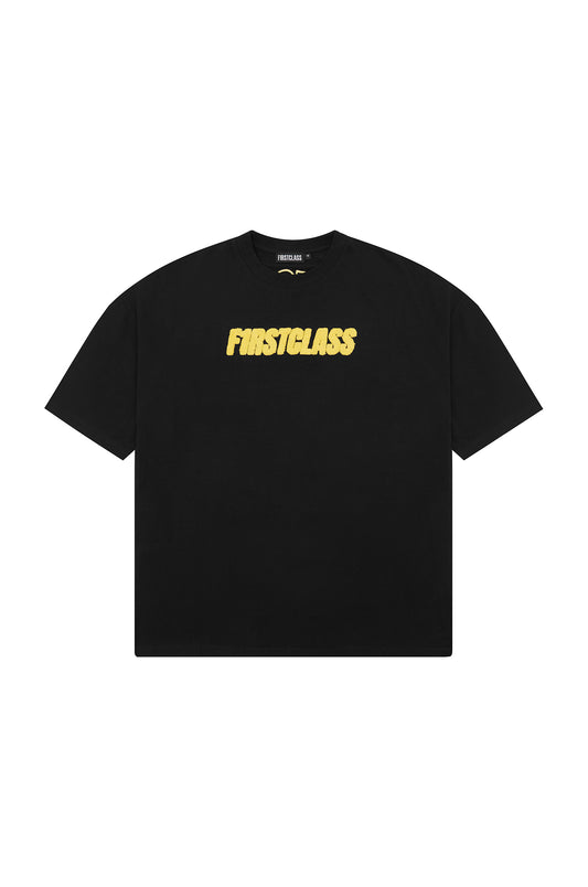 SIGNATURE LOGO TEE BLACK/VOLT YELLOW