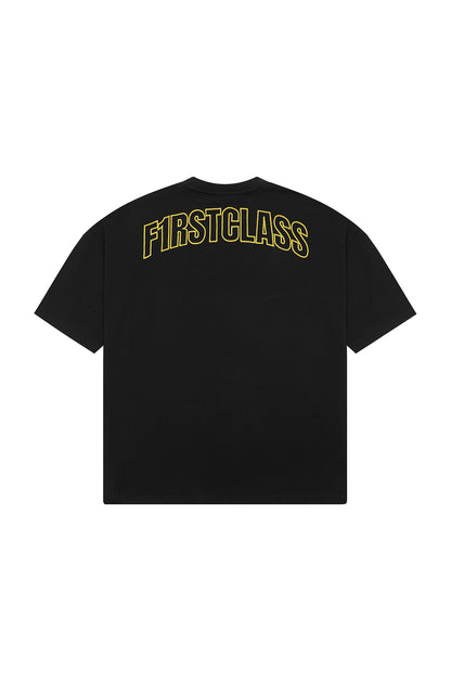 SIGNATURE LOGO TEE BLACK/VOLT YELLOW