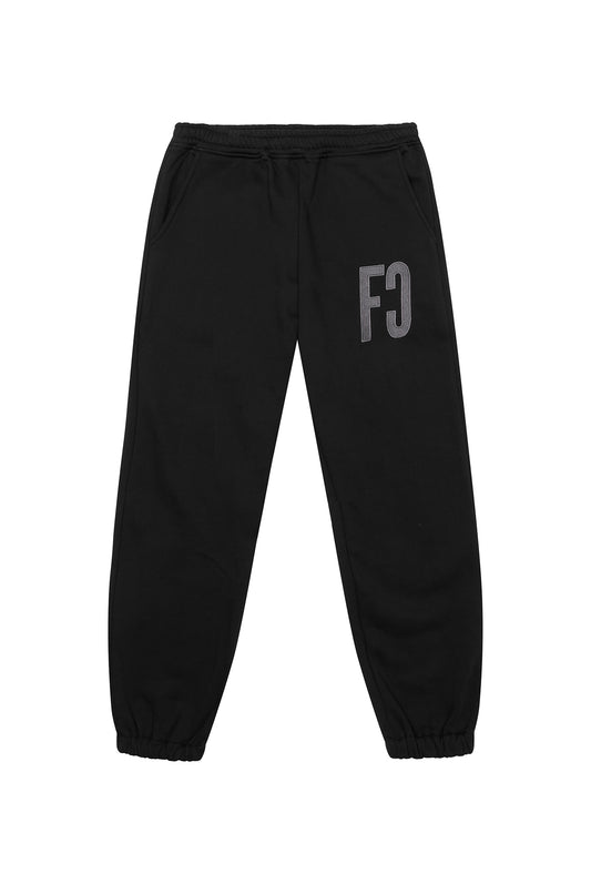 FC LOGO JOGGERS BLACK/FOSSIL GREY