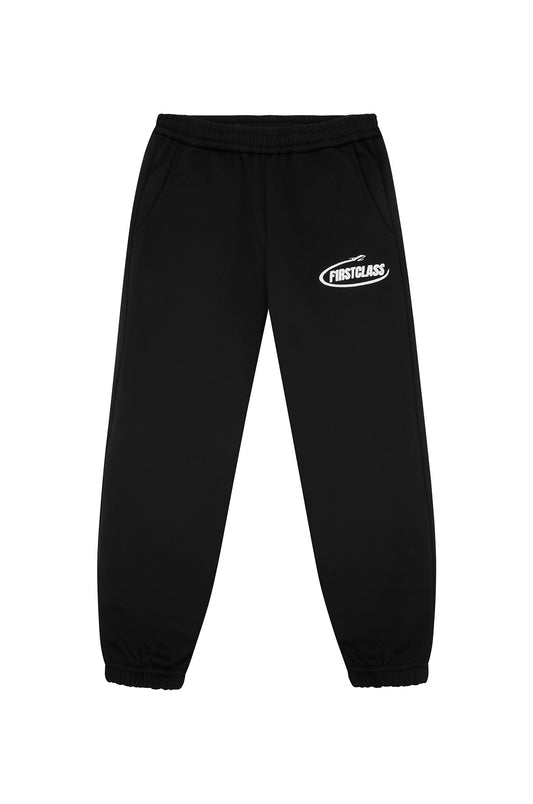 JET LOGO JOGGERS BLACK/WHITE