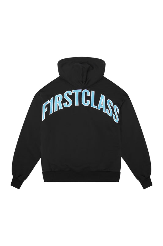 LOGO HOODIE BLACK/UNIVERSITY BLUE