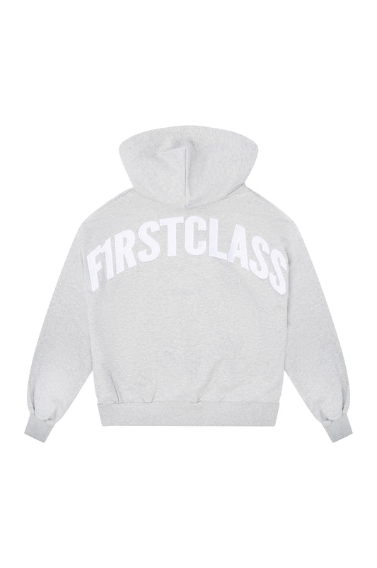 LOGO HOODIE WOLF GREY/WHITE