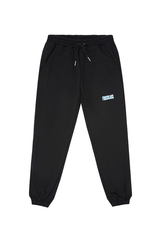 LOGO JOGGERS BLACK/UNIVERSITY BLUE