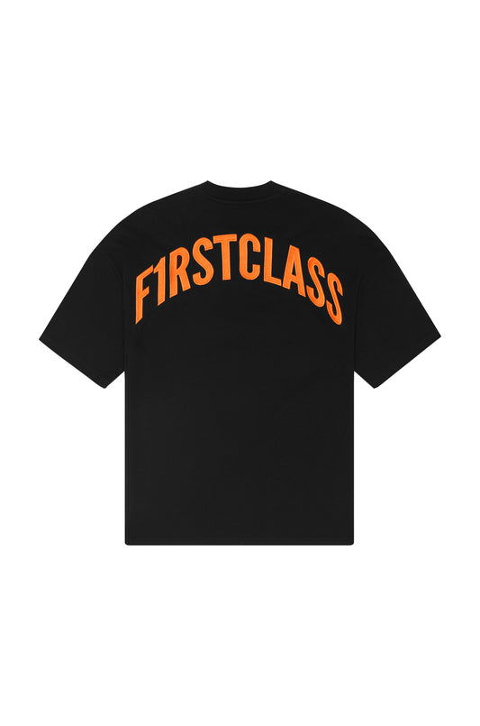 FC LOGO TEE BLACK/DARK ORANGE